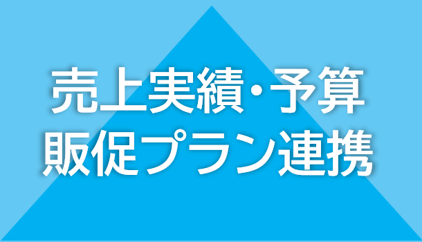 売上実績・予算・販促プラン連携